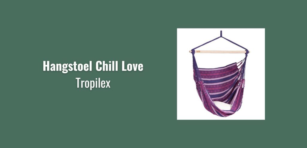 Samenwerken met MadeByStock - Tropilex Chill Love hangstoel, review
