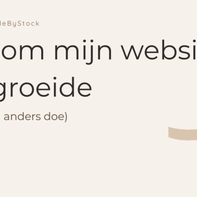 Waarom mijn website niet groeide (en wat ik nu anders doe)
